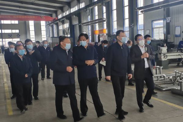 2020年4月16日省委副書記周波來我公司視察工作 2020年4月16日省委副書記周波來我公司視察工作
